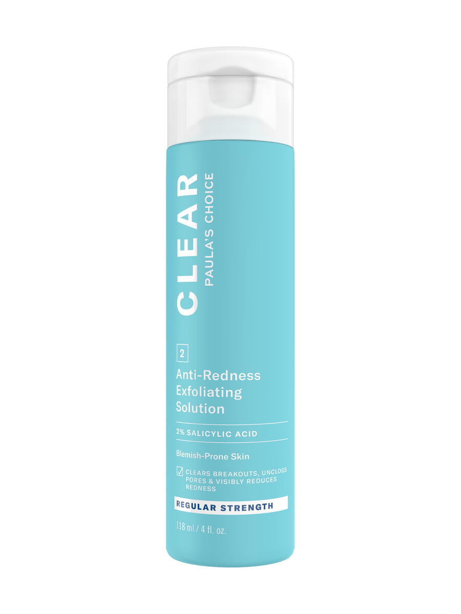 clear soluzione esfoliante anti-rossore a forza regolare