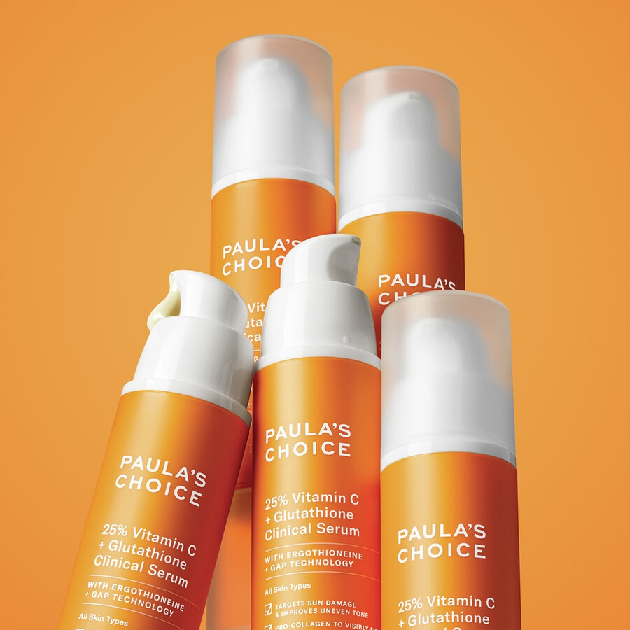 siero al 25 di vitamina c glutatione per pelle irregolare