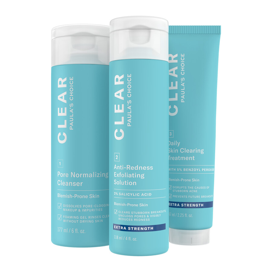 kit di prodotti clear extra strength per lacne