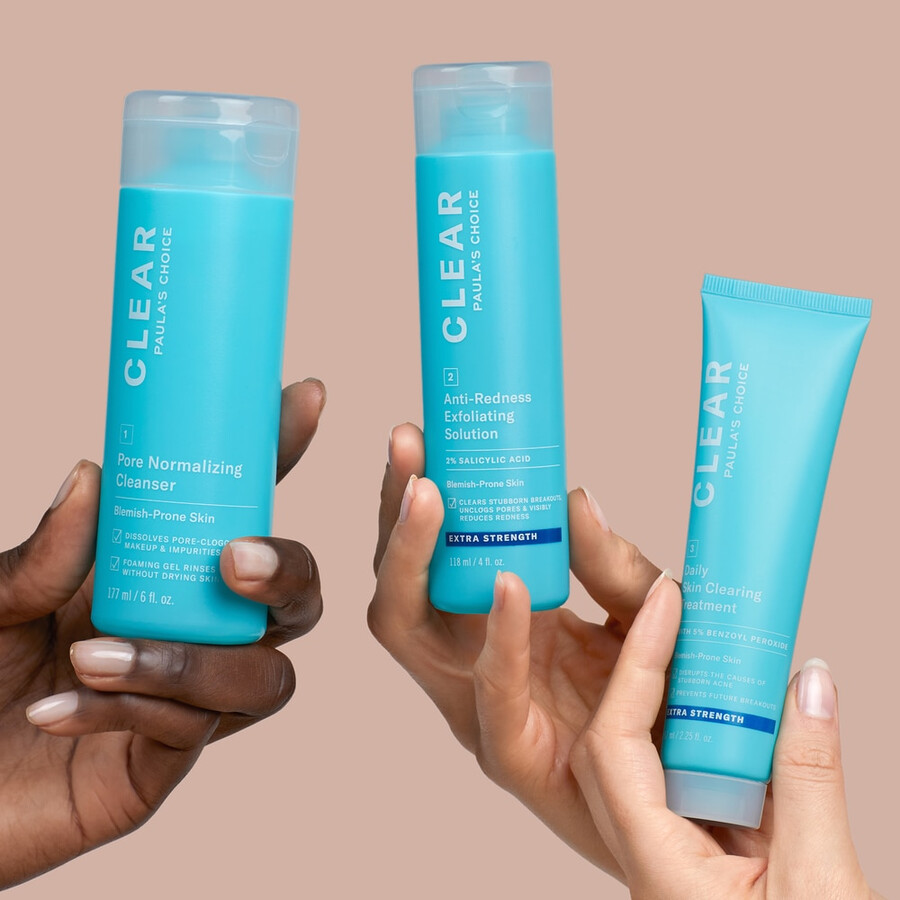 kit di prodotti clear extra strength per lacne