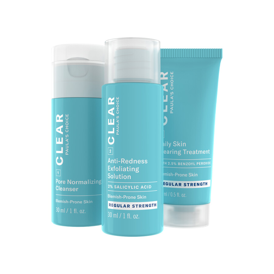 kit da viaggio per due settimane clear regular strength