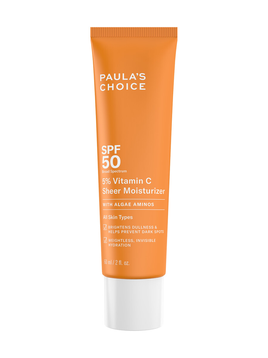 crema idratante trasparente al 5 di vitamina c spf 50