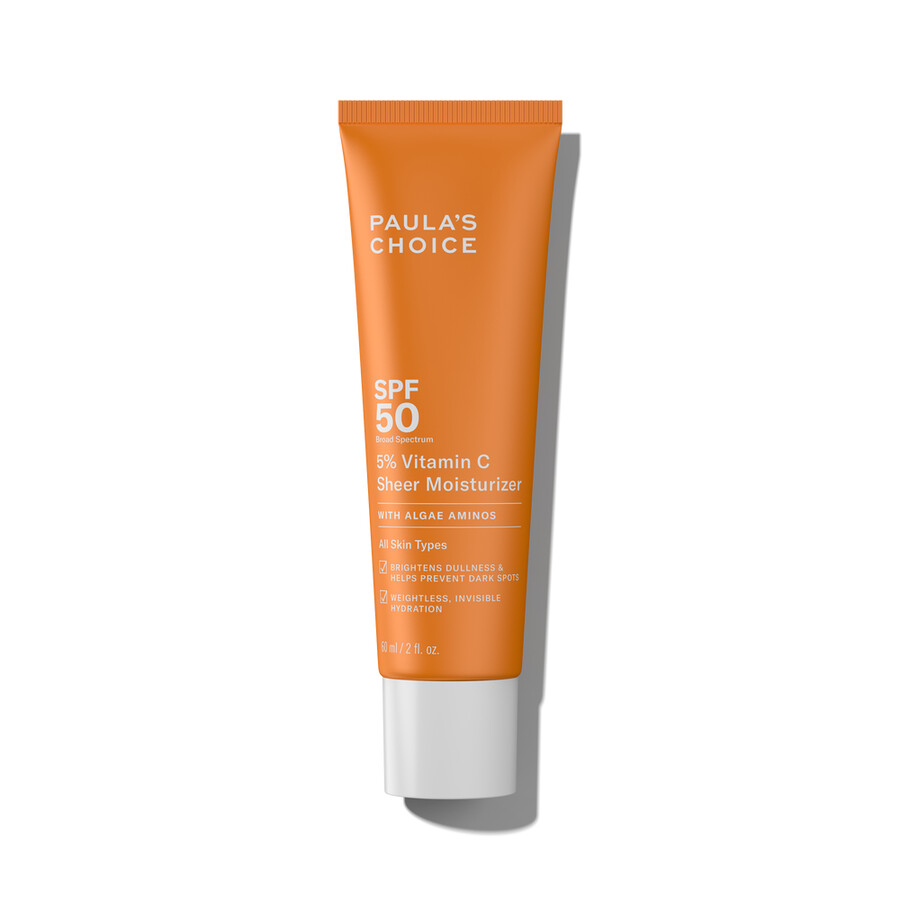 crema idratante trasparente al 5 di vitamina c spf 50