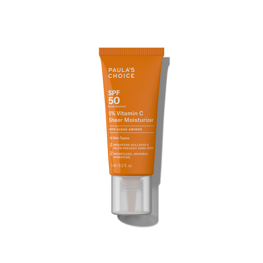 crema idratante trasparente al 5 di vitamina c spf 50