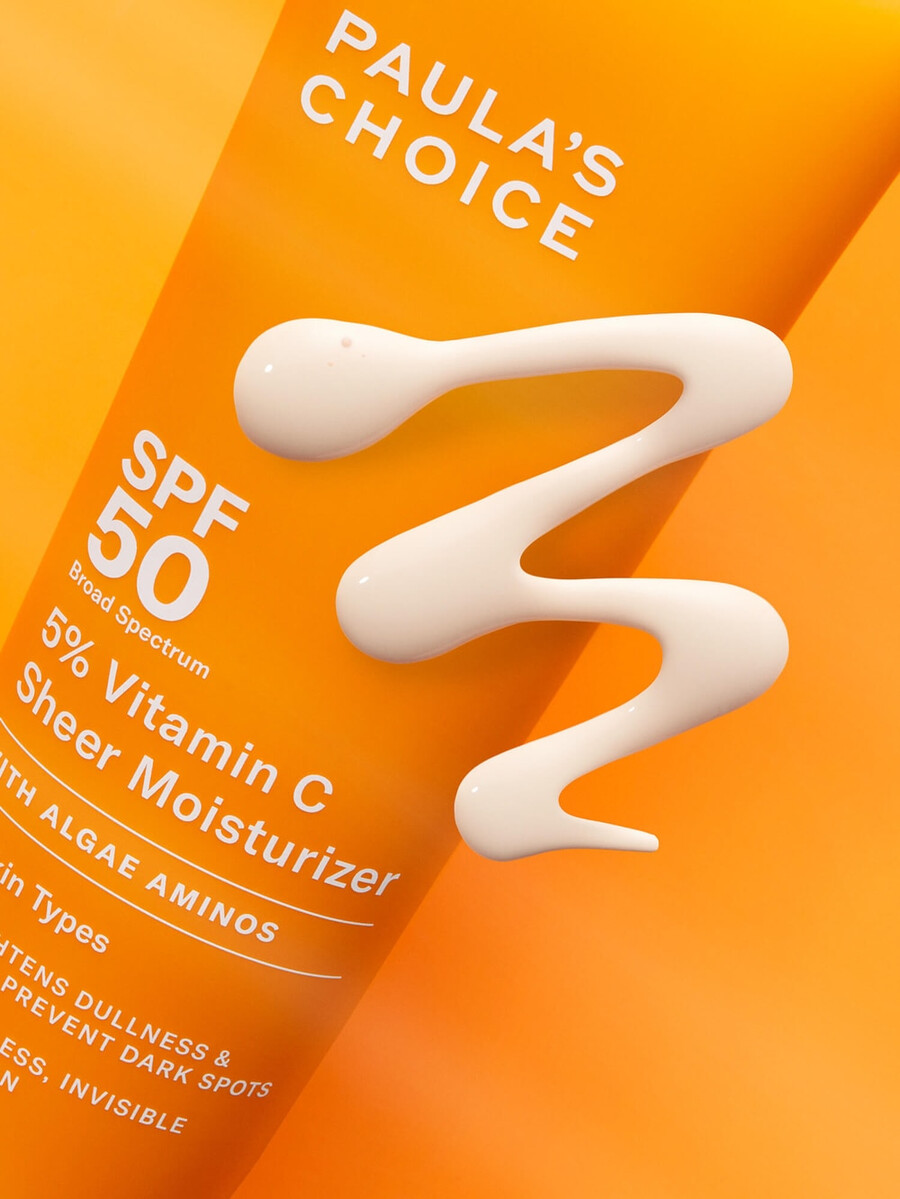 crema idratante trasparente al 5 di vitamina c spf 50